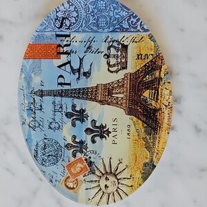 Michel Design Works Paris-themed Trinket Tray Glass Soap Dish